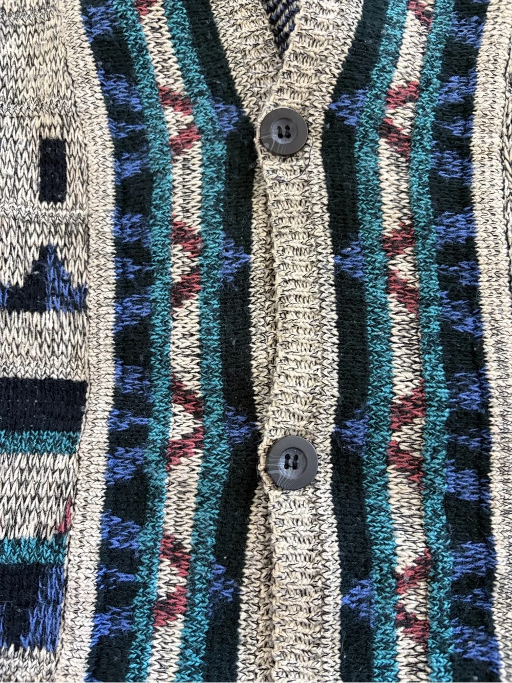 Vintage 90's Michael Gerald Ltd. Cardigan Grandpa Streetwear Sweater Size L - Picture 5 of 6